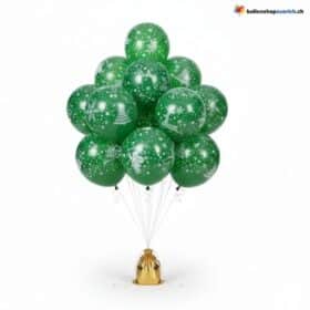 Weihnachtsballons Rot Grün Motive 5er Set