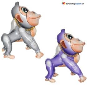 Monkey Gorilla 3D Standing Pet Foil Balloon Animal Balloon Kids Party Birthday Decoration Balloon