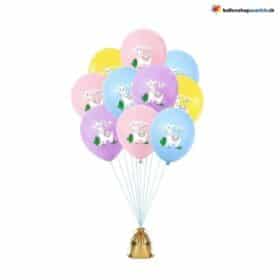 Alpaca Lama Ballon Bunt Latex Kindergeburtstag 5er Set