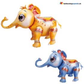 Ballon éléphant 3D en aluminium, décoration pour fête d'anniversaire d'enfant