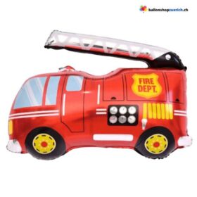 Feuerwehr Notfall Auto Ballon Kinder Dekoration Folien Ballon Luftballon 118-