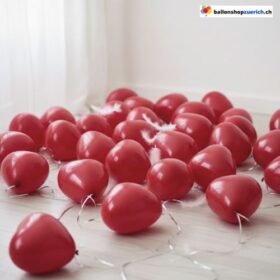 Herzballons Rot Latex 25 cm