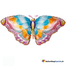 Schmetterling Luft Folien Ballon Color Blau