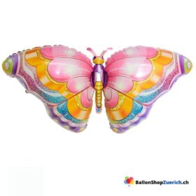 Schmetterling Folien Luftballon Color Pink