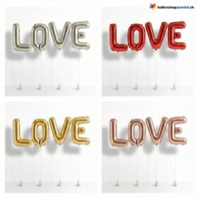 LOVE Buchstaben Ballon Set XXL
