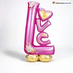 Love Standballon Pink Gold