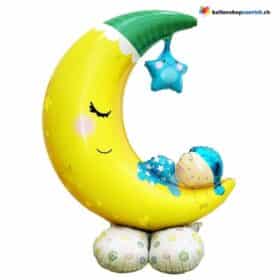 Riesiger Folienballon Stand Mond Stern Baby