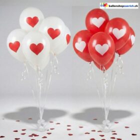 Herz Latexballons Set 5 Stück