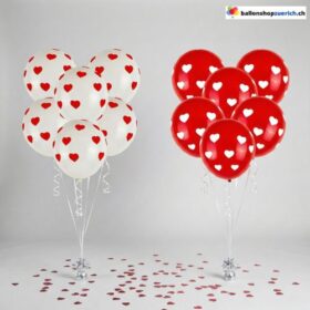 Herz Muster Latexballons Set 5 Stück