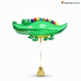Krokodil Ballon Grün XXL