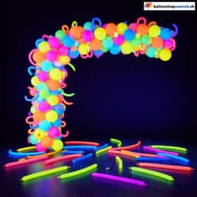 Neon Ballon Girlande Blacklight Glow