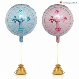 Taufe & Kommunion Ballon Heiliges Kreuz