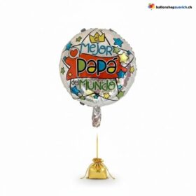 Vatertag Ballon "El Mejor Papá del Mundo"