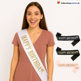 Happy Birthday Schleife Ribbon Geburtstags