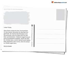 Hochzeitskarten Ballonkarten Wunschkarten