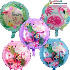 Luftballon Flamingo Sommer Tropical Hawaii Karibik Folienballon Sommerparty Geburtstag Tier Natur Hochzeit Feier Kinder