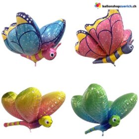 Schmetterling Libelle Folienballons