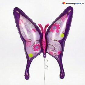 Schmetterling Folienballon Violett Pink 98 cm