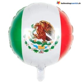 Mexiko Luftballon – Runder Folienballon im Länderdesign