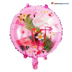 Set 4 Stück Flamingo Vogel Happy Birthday Set Hawai Party Sommer Dekoration Luftballons Pink Rosa