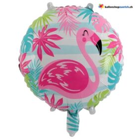 Set 4 Stück Flamingo Vogel Happy Birthday Set Hawai Party Sommer Dekoration Luftballons Pink Rosa