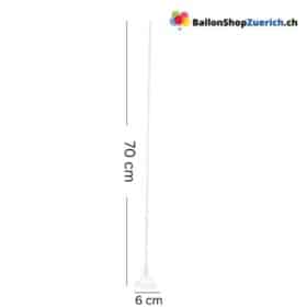 70 cm transparenter Ballonstab PVC-Ballonhalter-Stick mit Cup für Bobo Ballons und grosse Ballons
