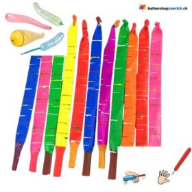 10 Stück Rakete Schlauch Ballon Geburtstagsfeier Spiel Kindergeburtstag Party etc. Luftballons