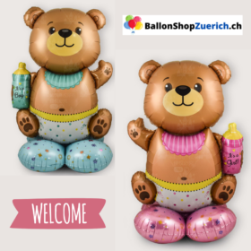 Riesiger Folienballon Stand Bär Its a Boy / Its a Girl Baby Ballon Dekoration Baby Shower