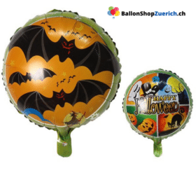Halloween Fledermaus Hexe Folienballon Party Kinder Ballon Doppelseite Ballon