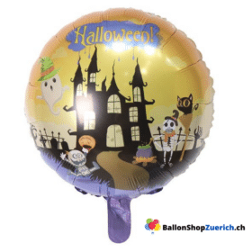 Halloween schwarze Katze Schloss Geister Folienballon Party Kinder Ballon
