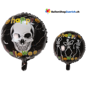 Halloween Skelett Totenkopf Folienballon Party Kinder Ballon Doppelseite Ballon