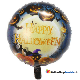 Happy Halloween Vollmond Kürbis Fledermaus Hexe Folienballon Party Kinder Ballon
