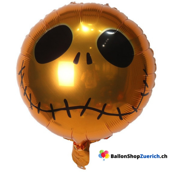 Halloween Skelett Luftballon - Stehender Folienballon 54x83 Cm