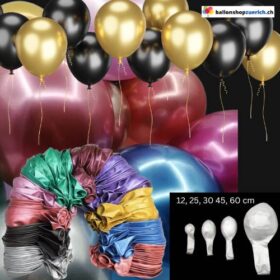 Chrom Metallic Latex Luftballons Geburtstagsfeier Dekor Ballon Hochzeit Valentinstag Silvester Party Neujahr