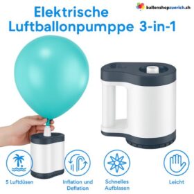 Elektrische Luftballonpumpe 3-in-1