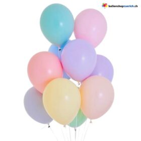 Luftballons Macaron Pastell Ballons 12cm, 25cm, 45cm, 60cm Latex Bunt Rund Ballon Hochzeit Dekor Geburtstagsfeier
