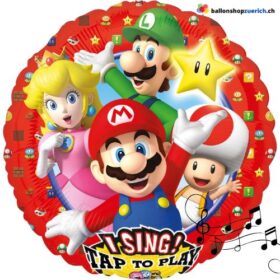 rosser singender Folienballon Super Mario