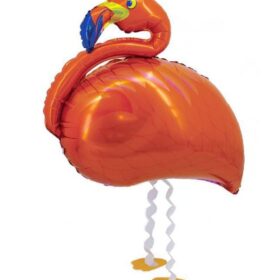 Flamingo Walking Spazieren Pet Folien Ballon Tier Hawai Kinder Party Geburtstag Dekoration Pink oder Rot