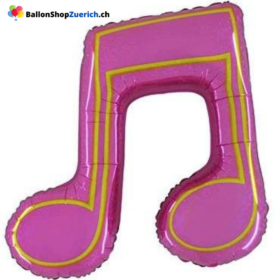 Note Doppel Musik Singen Club Disco Party Karaoke Helium Folien Ballon Party Geburtstag Pink