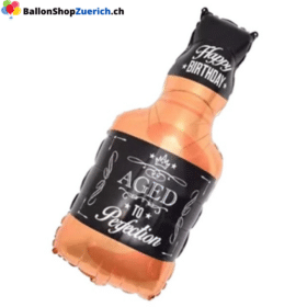 Миниатюрная бутылка виски "Happy Birthday Aged to Perfection" высотой 25 см (10 дюймов) для украшения стола, наполнения воздушных шаров "бобо"