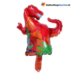 Dinosaurier Rot Mini 10 Zoll (ca. 25 cm) für Dekoration, Tischdekoration Füllung für Bobo-Ballon