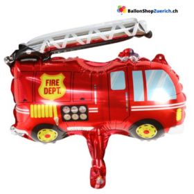 Feuerwehr Auto Mini 10 Zoll (ca. 25 cm) für Dekoration, Tischdekoration Füllung für Bobo-Ballon
