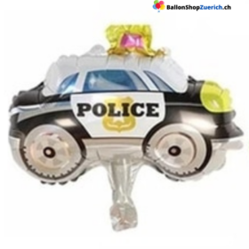 Polizeiauto Mini 10 Zoll (ca. 25 cm) für Dekoration, Tischdekoration Füllung für Bobo-Ballon