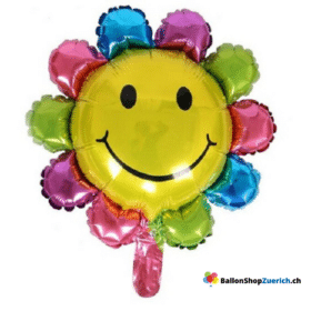 Blume Smile Rainbow Mini 10 Zoll (ca. 25 cm) für Dekoration, Tischdekoration Füllung für Bobo-Ballon
