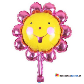 Blume Smile Pink Mini 10 Zoll (ca. 25 cm) für Dekoration, Tischdekoration Füllung für Bobo-Ballon