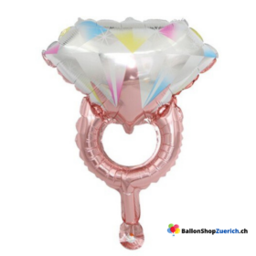 Ring Hochzeit Rosegold Mini 10 Zoll (ca. 25 cm) für Dekoration, Tischdekoration Füllung für Bobo-Ballon