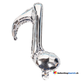 Musik Note Silber Mini 10 Zoll (ca. 25 cm) für Dekoration, Tischdekoration Füllung für Bobo-Ballon
