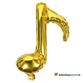 Musik Note Gold Mini 10 Zoll (ca. 25 cm) für Dekoration, Tischdekoration Füllung für Bobo-Ballon