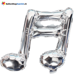 Musik Doppel-Note Silber Mini 10 Zoll (ca. 25 cm) für Dekoration, Tischdekoration Füllung für Bobo-Ballon