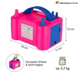 Elektrische Luftballonpumpe,Aufblasgerät Ballonpumpe